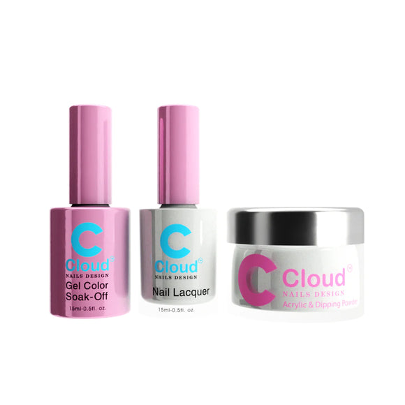 CHISEL 3in1 Duo + Dipping/Acrylic Powder (2oz) - Cloud Collection - 106