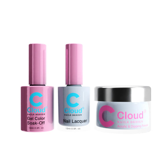 CHISEL 3in1 Duo + Dipping/Acrylic Powder (2oz) - Cloud Collection - 049