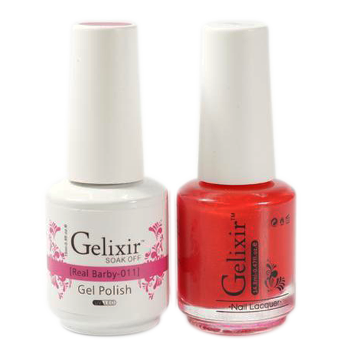 Gelixir Nail Lacquer And Gel Polish, 011, Real Barby, 0.5oz