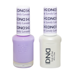 DND Nail Lacquer And Gel Polish, 542, Lovely Lavender, 0.5oz