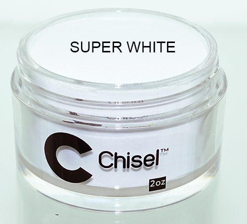 Chisel 2in1 Dipping Powder, Pink & White Collection, SUPER WHITE, 2oz