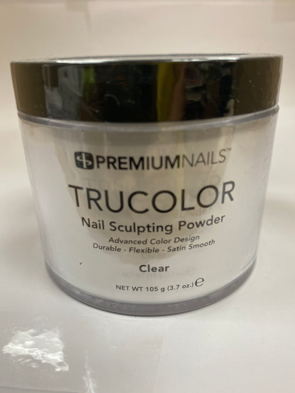 PremiumNails TRUCOLOR Nail Sculpting Powder | Clear 3.7oz.
