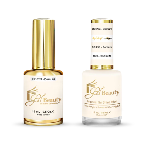 IGEL Nail Lacquer And Gel Polish Duo, DD253 DEMURE