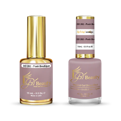 IGEL Nail Lacquer And Gel Polish Duo, DD282 POSH BOUTIQUE