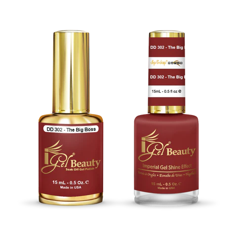 IGEL Nail Lacquer And Gel Polish Duo, DD302 THE BIG BOSS