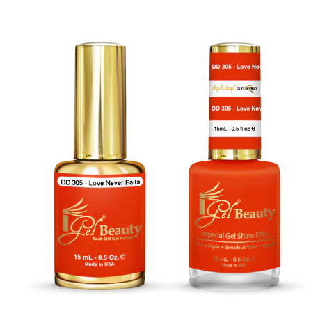 IGEL Nail Lacquer And Gel Polish Duo, DD305 LOVE NEVER FAILS