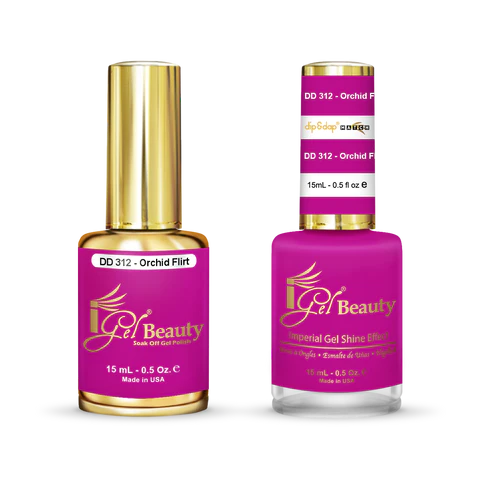 IGEL Nail Lacquer And Gel Polish Duo, DD312 ORCHID FLIRT