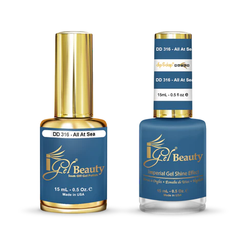 IGEL Nail Lacquer And Gel Polish Duo, DD316 ALL AT SEA