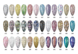 Cre8tion Chance Soak Off Gel 0.5oz - Diamond Dust Collection - Full set 36 New Colors #361 - #396