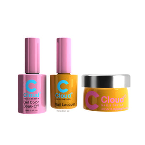 CHISEL 3in1 Duo + Dipping/Acrylic Powder (2oz) - Cloud Collection - 114