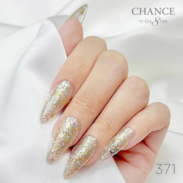 Cre8tion Chance Soak Off Gel 0.5oz - Diamond Dust Collection - 371
