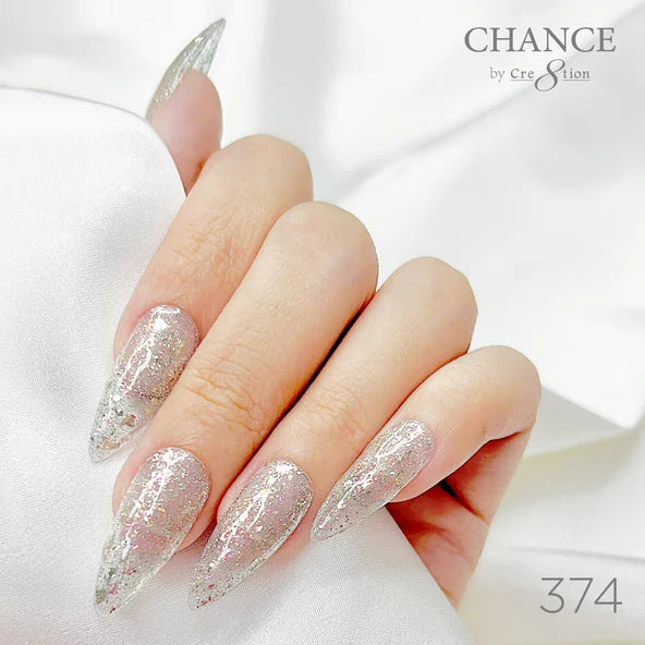 Cre8tion Chance Soak Off Gel 0.5oz - Diamond Dust Collection - 374