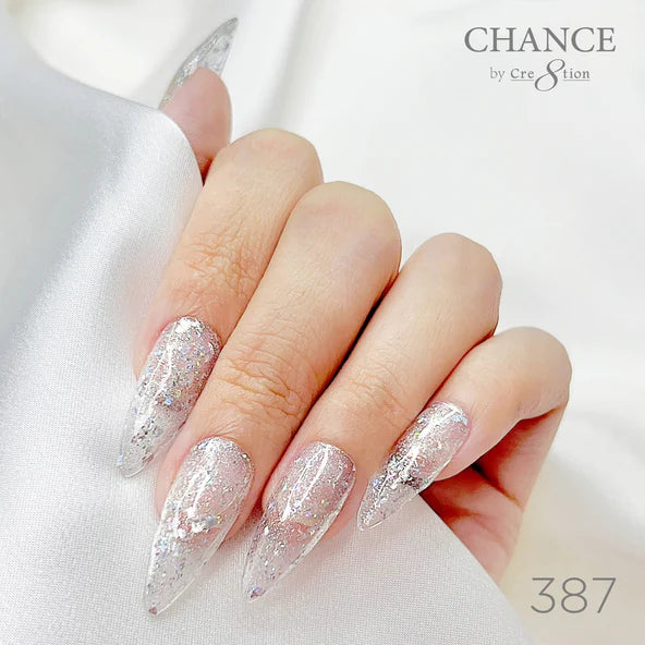 Cre8tion Chance Soak Off Gel 0.5oz - Diamond Dust Collection - 387