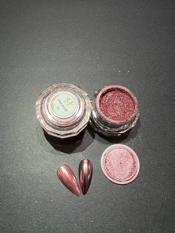 HANG Chrome Powder #9 Pink Rose - Disco Reflective Collection