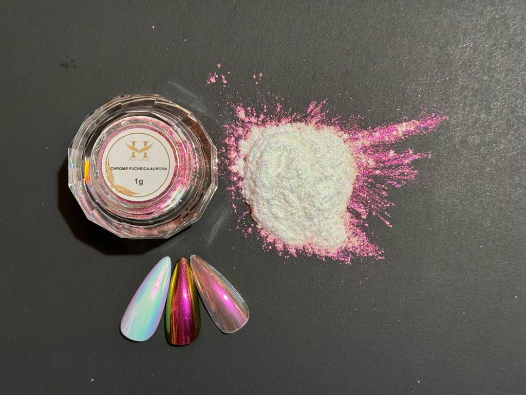 HANG Chrome Powder #23 Chrome Fuchsica Aurora - Disco Reflective Collection