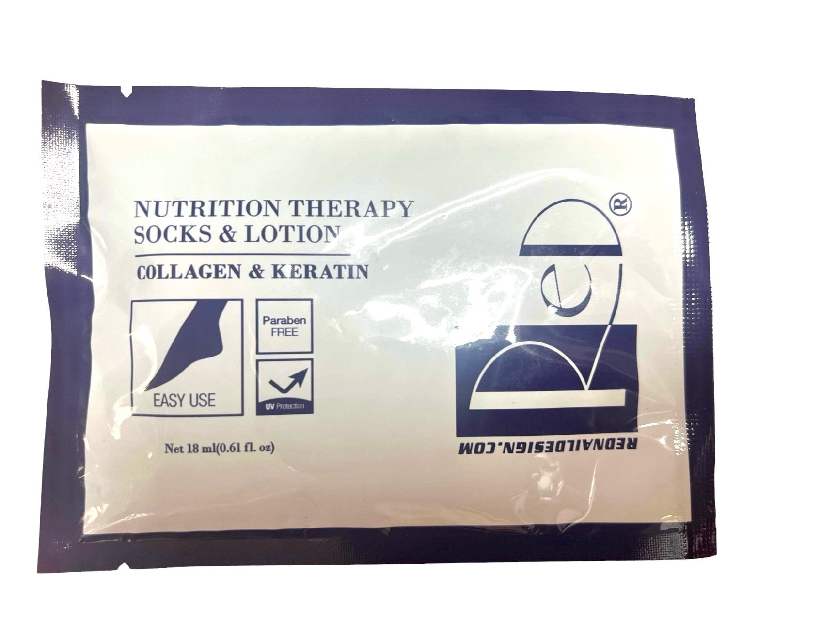 Disposable Nutrition Therapy Socks and Lotion with Collagen and Keratin