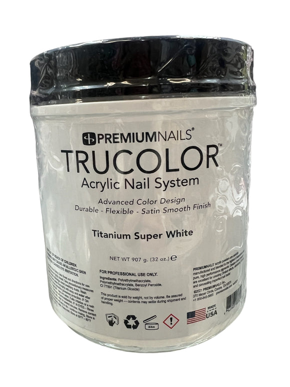 EDS PremiumNails Trucolor Acrylic Nail System - Titanium Super White