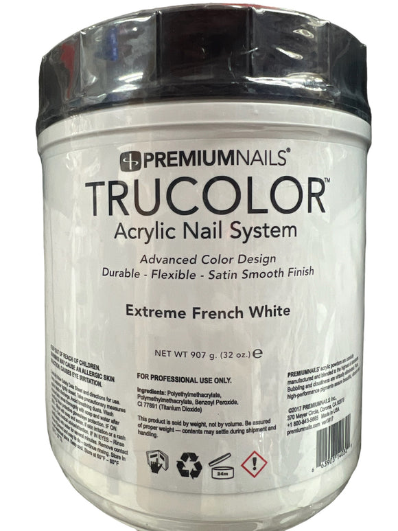 EDS PremiumNails Trucolor Acrylic Nail System - Extreme French White