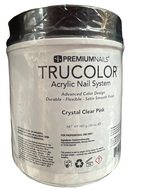 EDS PremiumNails Trucolor Acrylic Nail System - Crystal Clear Pink