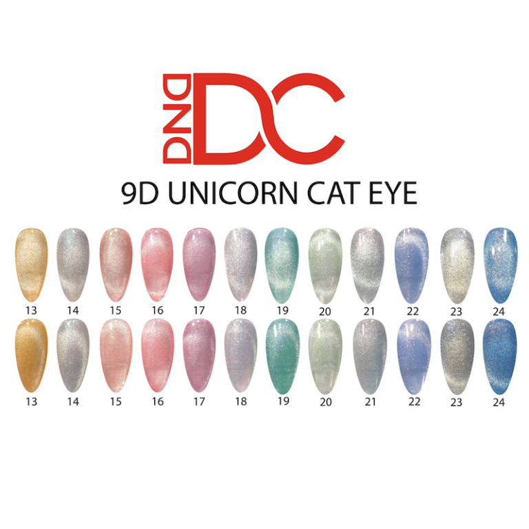 DND 9D Cat Eye Unicorn Collection- 12 colors