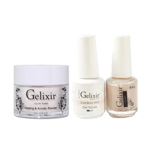 Gelixir 3in1 Acrylic/Dipping Powder + Gel Polish + Nail Lacquer, 003