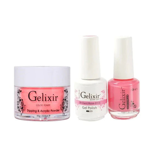 Gelixir 3in1 Acrylic/Dipping Powder + Gel Polish + Nail Lacquer, 013
