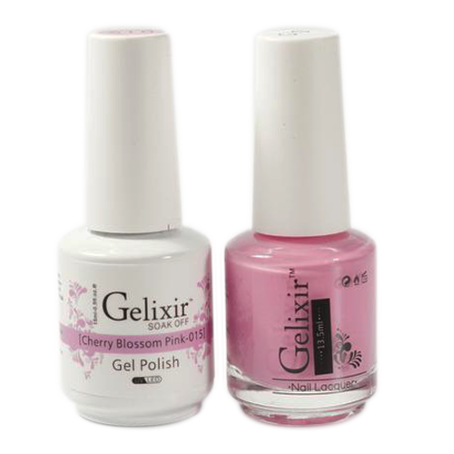 Gelixir Nail Lacquer And Gel Polish, 015, Cherry Blosson Pink, 0.5oz