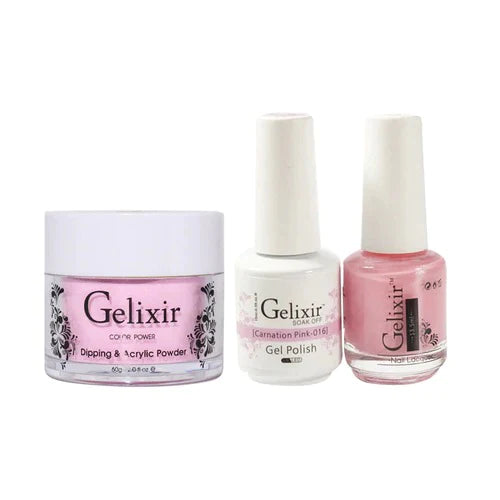 Gelixir 3in1 Acrylic/Dipping Powder + Gel Polish + Nail Lacquer, 016