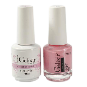 Gelixir Nail Lacquer And Gel Polish, 016, Carnation Pink, 0.5oz