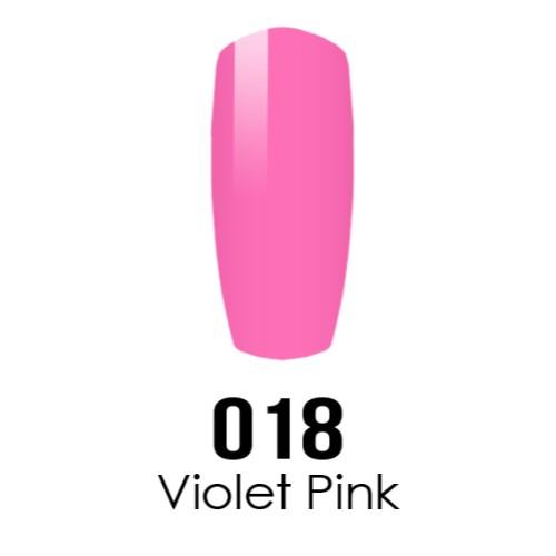 DC Nail Lacquer And Gel Polish (New DND), DC018, Violet Pink, 0.6oz