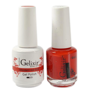Gelixir Nail Lacquer And Gel Polish, 023, Mordant Red, 0.5oz
