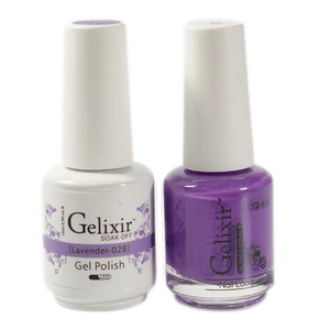 Gelixir Nail Lacquer And Gel Polish, 028, Lavender, 0.5oz