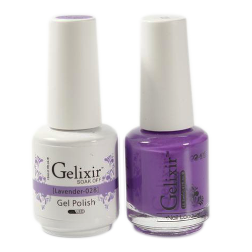 Gelixir Nail Lacquer And Gel Polish, 028, Lavender, 0.5oz