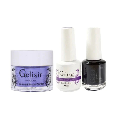 Gelixir 3in1 Acrylic/Dipping Powder + Gel Polish + Nail Lacquer, 029