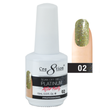 Cre8tion Platinum After Party Gel Polish, 0.5oz, 02