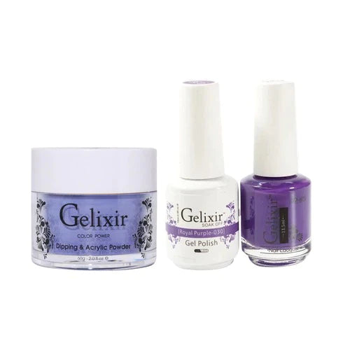 Gelixir 3in1 Acrylic/Dipping Powder + Gel Polish + Nail Lacquer, 030