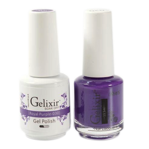 Gelixir Nail Lacquer And Gel Polish, 030, Royal Purple, 0.5oz
