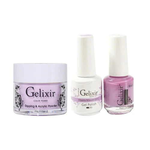 Gelixir 3in1 Acrylic/Dipping Powder + Gel Polish + Nail Lacquer, 031