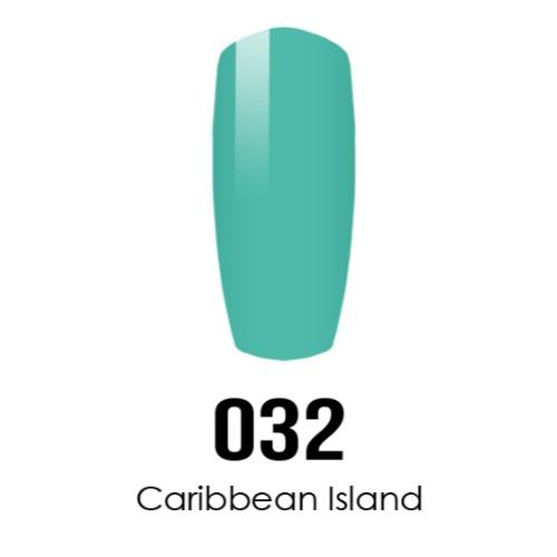 DC Nail Lacquer And Gel Polish (New DND), DC032, Caribbean Island, 0.6oz