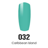 DC Nail Lacquer And Gel Polish (New DND), DC032, Caribbean Island, 0.6oz