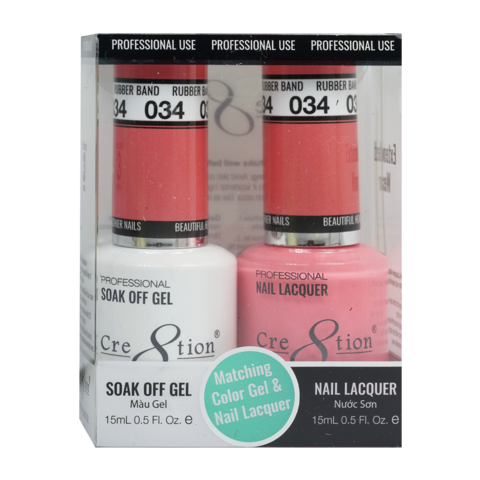 Cre8tion Matching Color Gel & Nail Lacquer 34 Sweet Marmalade