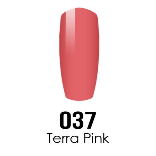 DC Nail Lacquer And Gel Polish (New DND), DC037, Terra Pink, 0.6oz