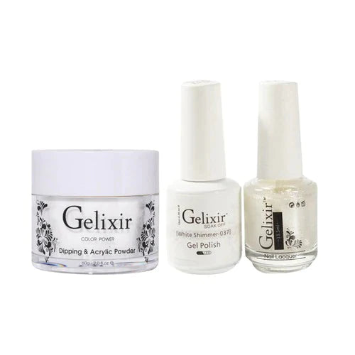 Gelixir 3in1 Acrylic/Dipping Powder + Gel Polish + Nail Lacquer, 037