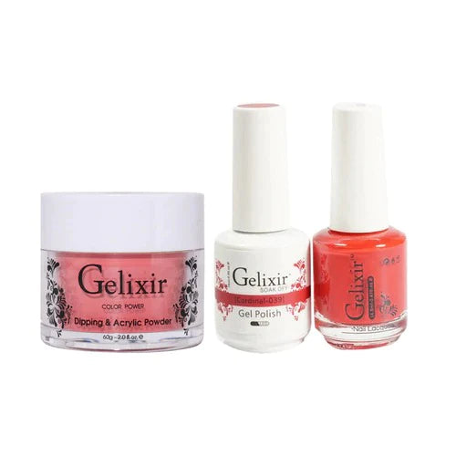 Gelixir 3in1 Acrylic/Dipping Powder + Gel Polish + Nail Lacquer, 039
