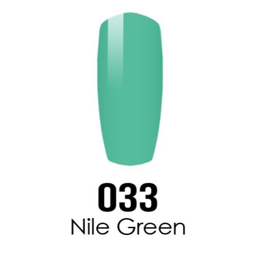 DC Nail Lacquer And Gel Polish (New DND), DC033, Nile Green, 0.6oz