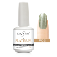 Cre8tion Platinum Gel Polish, 0.5oz, P03