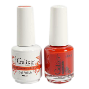 Gelixir Nail Lacquer And Gel Polish, 040, Boston University Red, 0.5oz