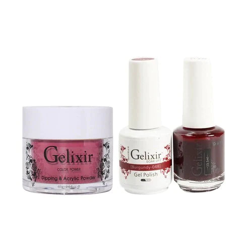 Gelixir 3in1 Acrylic/Dipping Powder + Gel Polish + Nail Lacquer, 048