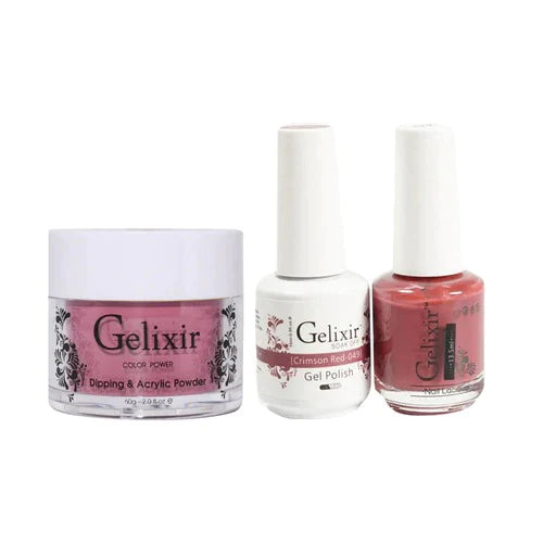Gelixir 3in1 Acrylic/Dipping Powder + Gel Polish + Nail Lacquer, 049