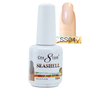 Cre8tion Seashell Gel Polish, 0916-0758, 0.5oz, SS04